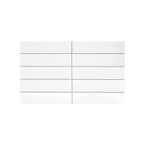 KAIZEN - 2X8/9X15, WHITE, SATIN